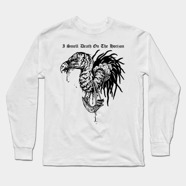 I Smell Death On The Horizon Long Sleeve T-Shirt by btcillustration